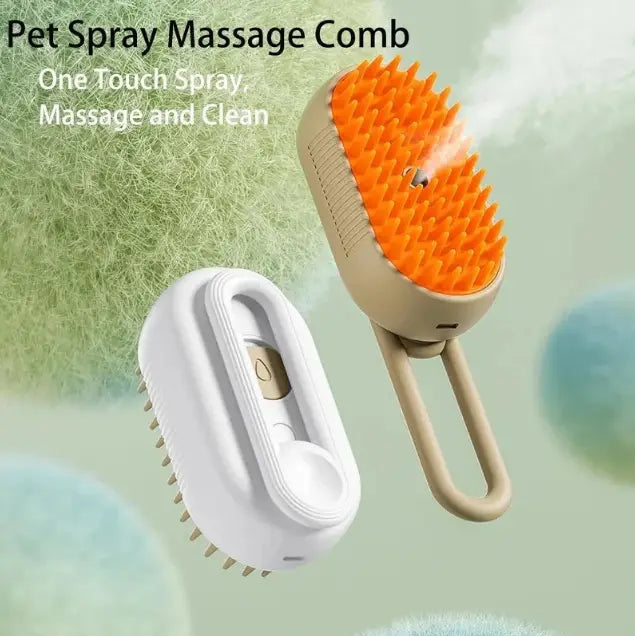 Steamy Dog Brush – Professional 3-in-1 Steam Grooming Brush for Dogs & Cats