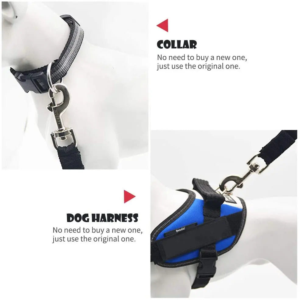 Keep Your Pet Safe on Every Ride – Adjustable Pet Car Seat Belt for Dogs & Cats