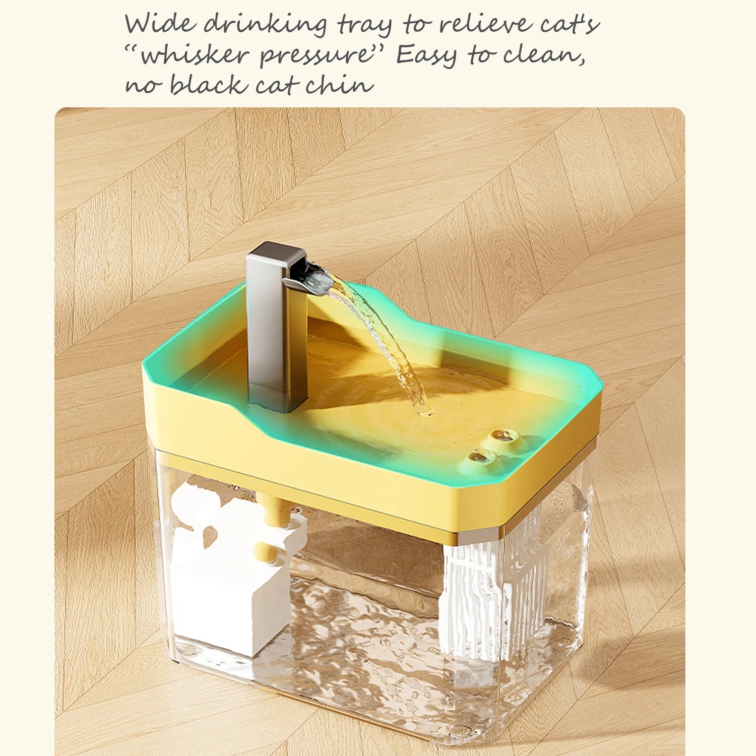 Premium 1.5L Cat Water Fountain – Ultra-Quiet, Filtered & Smart Auto-Shutoff!