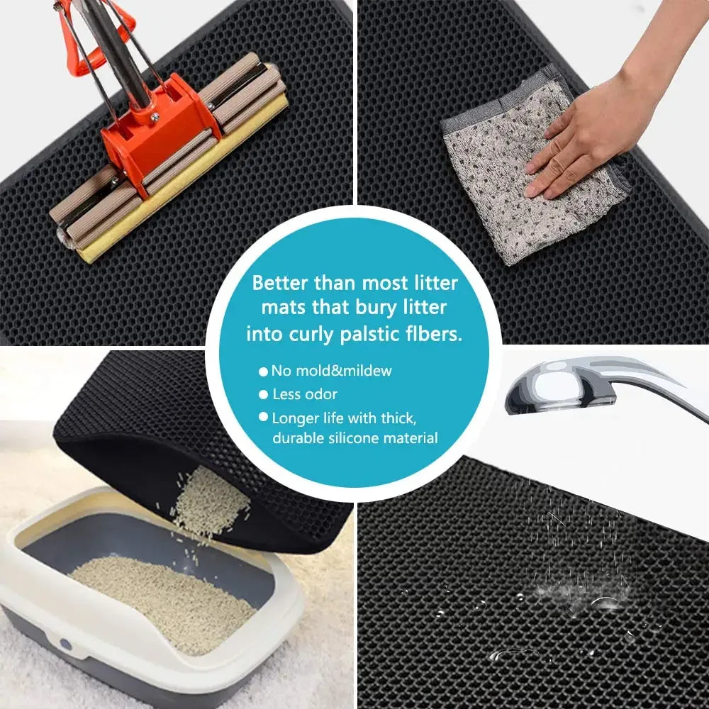 Say Goodbye to Litter Mess — The Smart Mat That Keeps Your Home Clean!