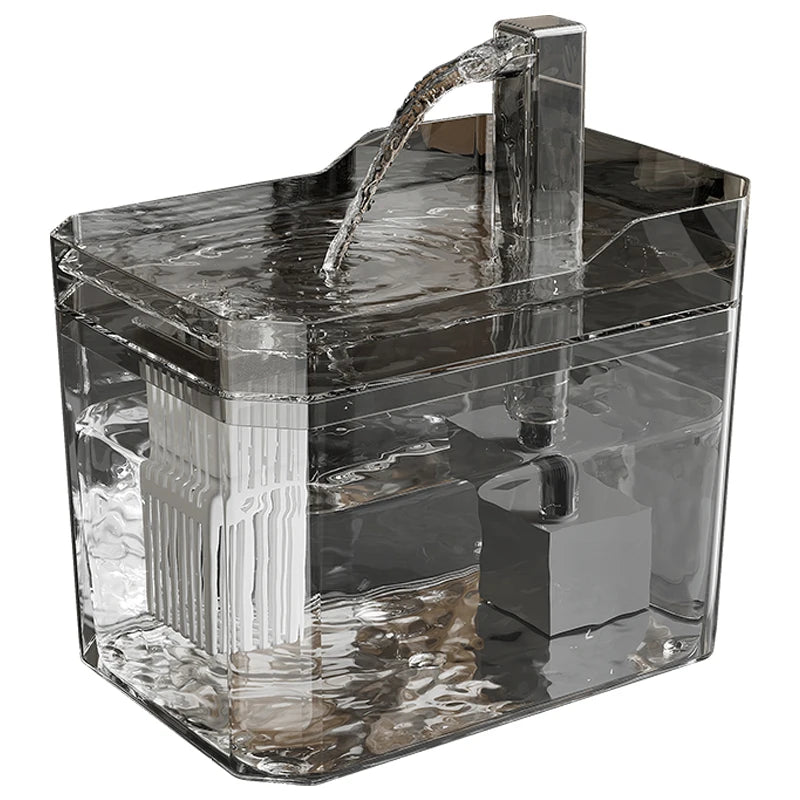 Premium 1.5L Cat Water Fountain – Ultra-Quiet, Filtered & Smart Auto-Shutoff!