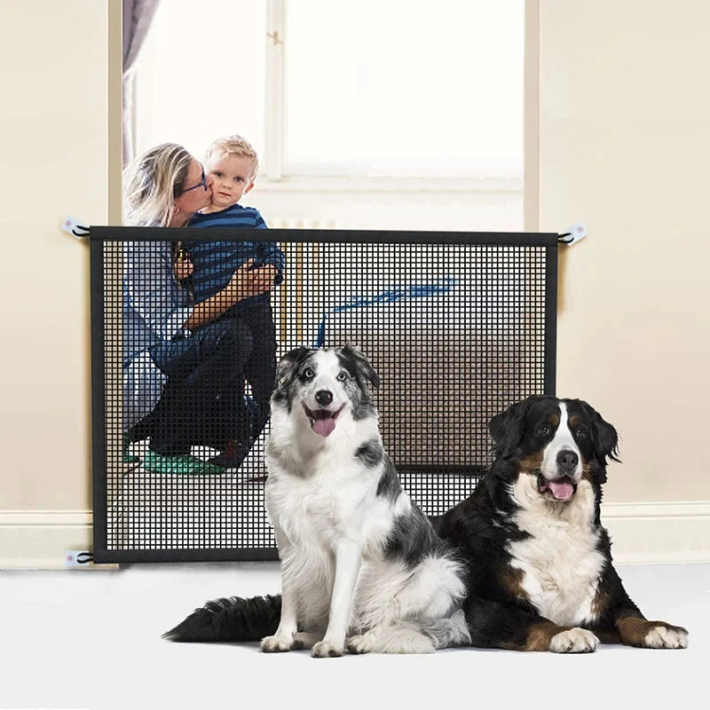 Keep Your Dog Safe with the Foldable &amp; Breathable Pet Safety Gate!