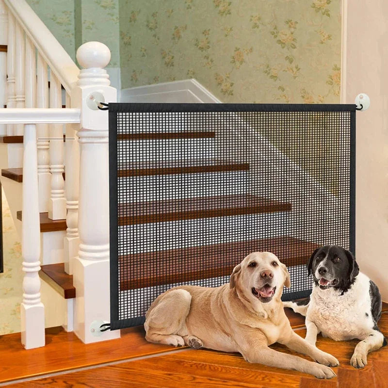 Keep Your Dog Safe with the Foldable &amp; Breathable Pet Safety Gate!