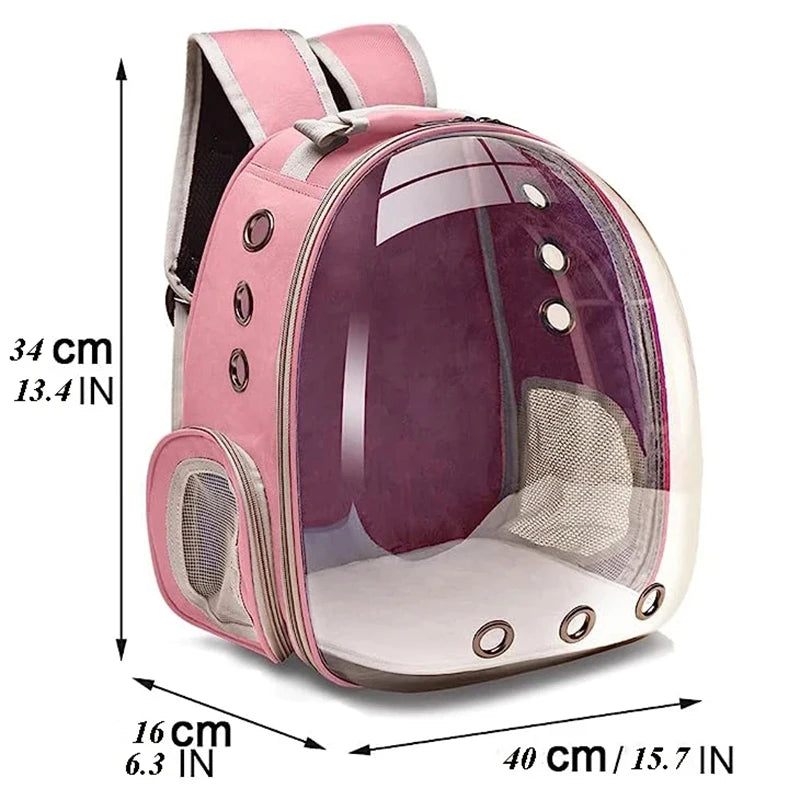Cat Carrier Backpack with Transparent Capsule – Safe, Breathable &amp; Perfect for Travel