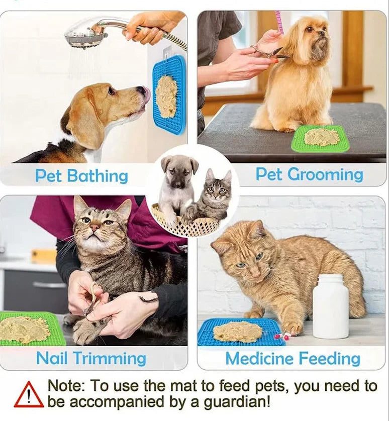 Transform Your Pet’s Mealtime with the Anti-Choking Silicone Lick Mat!