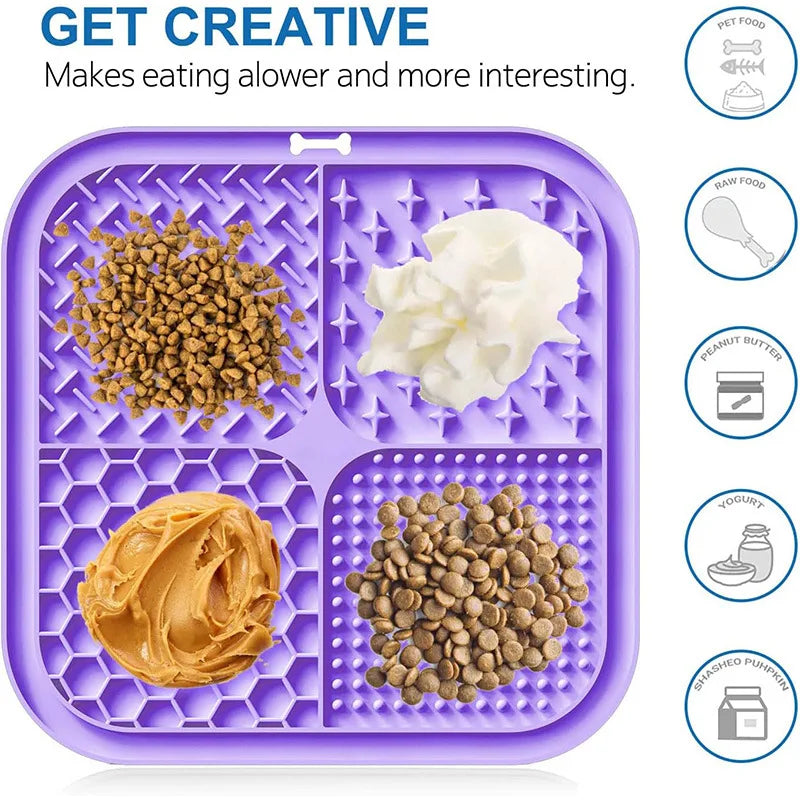 Transform Your Pet’s Mealtime with the Anti-Choking Silicone Lick Mat!