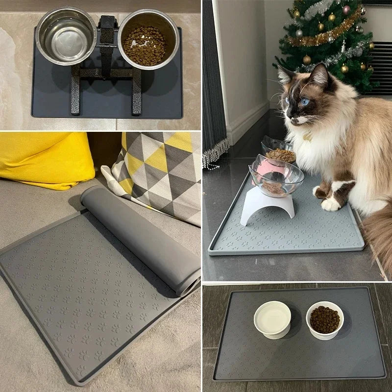 Keep Your Pet’s Feeding Area Clean &amp; Organised — The Waterproof Silicone Mat Every Pet Owner Needs!