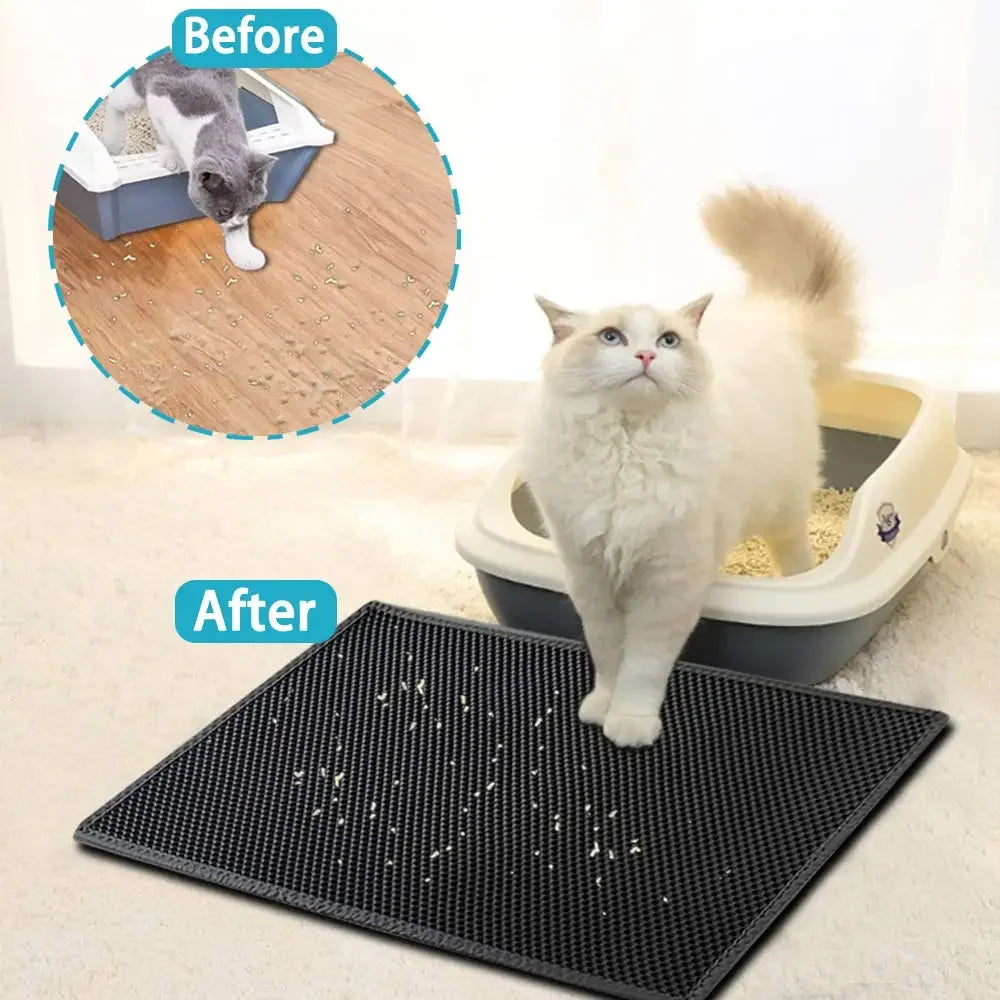 Say Goodbye to Litter Mess — The Smart Mat That Keeps Your Home Clean!