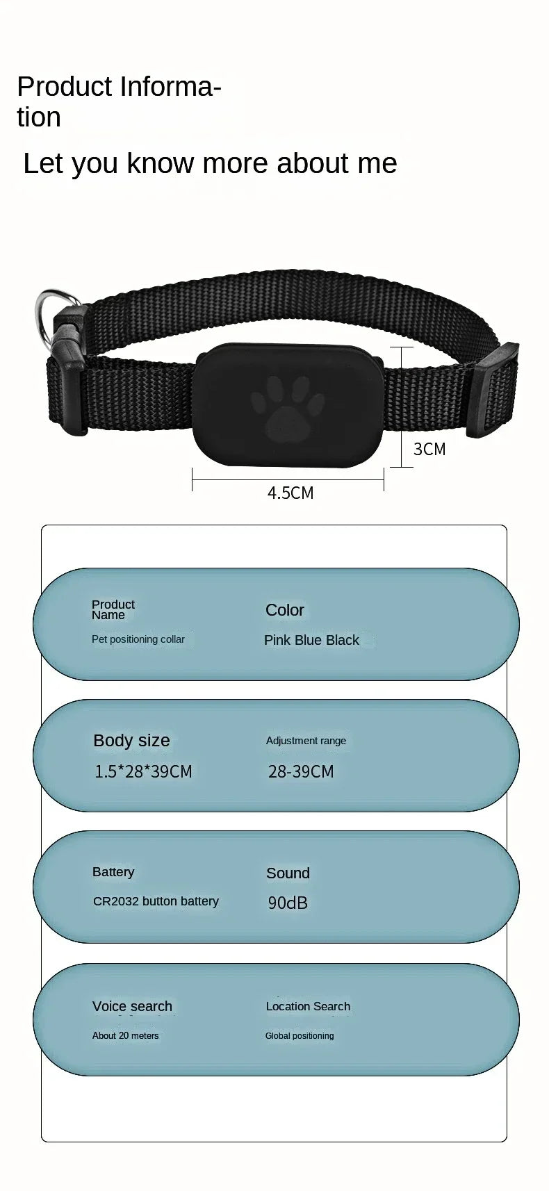 Smart GPS Pet Collar: 24/7 Total Safety for Your Pet