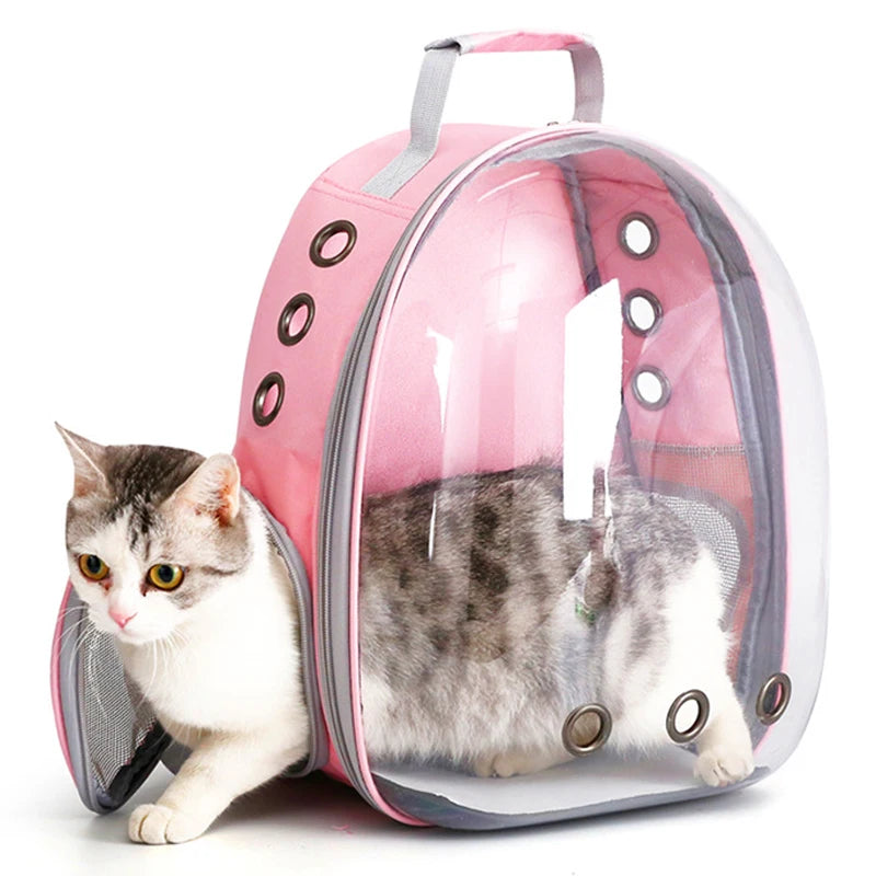 Cat Carrier Backpack with Transparent Capsule – Safe, Breathable &amp; Perfect for Travel