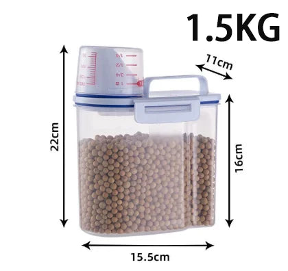 Keep Your Pet’s Food Fresh, Protected &amp; Perfectly Measured — The 1.5kg/2kg Airtight Pet Food Storage Container!
